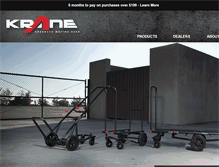 Tablet Screenshot of kranecarts.com